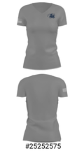 Henry F Moss Middle School Football 2709837 Women's Short Sleeve V-neck Shirt - 22