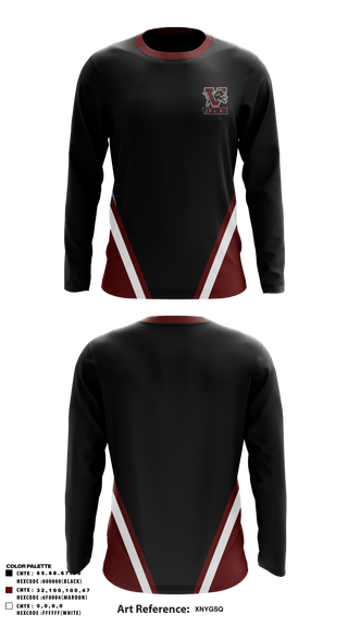 Long Sleeve Performance Shirt, Vernon Middle School, Spirit Store, Teamtime, Team time, sublimation, custom sports apparel, team uniforms, spirit wear, spiritwear, sports uniforms, custom shirts, team store, custom team store, fundraiser sports, apparel fundraiser