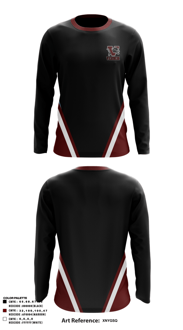 Long Sleeve Performance Shirt, Vernon Middle School, Spirit Store, Teamtime, Team time, sublimation, custom sports apparel, team uniforms, spirit wear, spiritwear, sports uniforms, custom shirts, team store, custom team store, fundraiser sports, apparel fundraiser