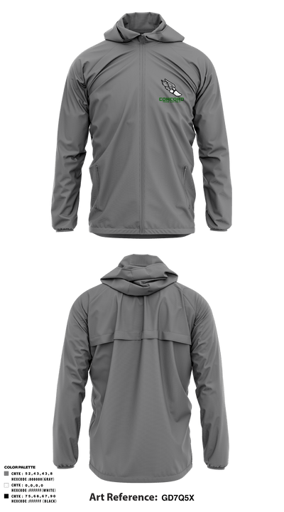 Concord High School Track 53059740 Windbreaker - 7