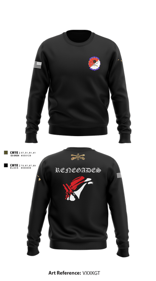 Crew Neck Sweatshirt, Renegades, Army, Teamtime, Team time, sublimation, custom sports apparel, team uniforms, spirit wear, spiritwear, sports uniforms, custom shirts, team store, custom team store, fundraiser sports, apparel fundraiser