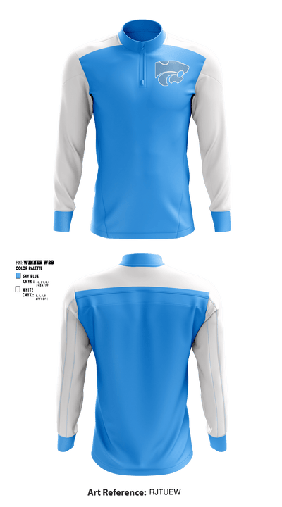 Centreville High School Cheer 39790285 Quarter Zip Jacket - 1