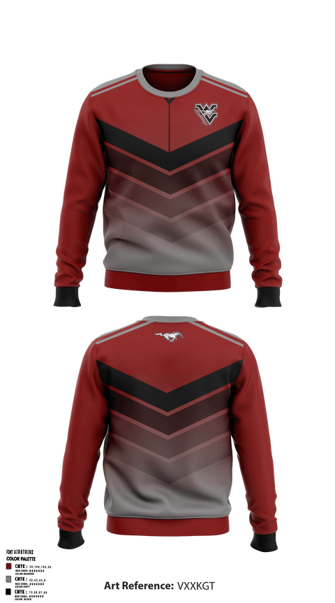 Crew Neck Sweatshirt, West Valley High School Wrestling, Wrestling, Teamtime, Team time, sublimation, custom sports apparel, team uniforms, spirit wear, spiritwear, sports uniforms, custom shirts, team store, custom team store, fundraiser sports, apparel fundraiser