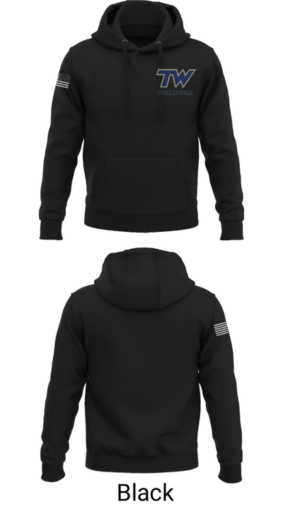 Tri-West Middle School Volleyball 43291642 Hoodie - 27