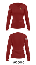 Governor Mifflin High School Basketball 45329340 Women's Long Sleeve V-neck Shirt - 20