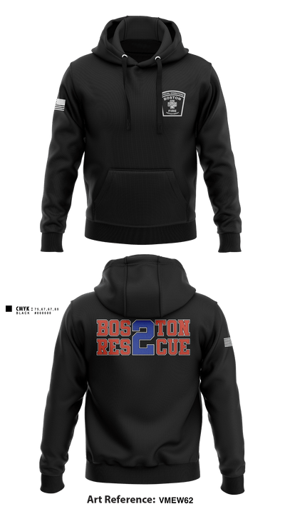 Boston Fire Department 86583184 Hoodie - 1