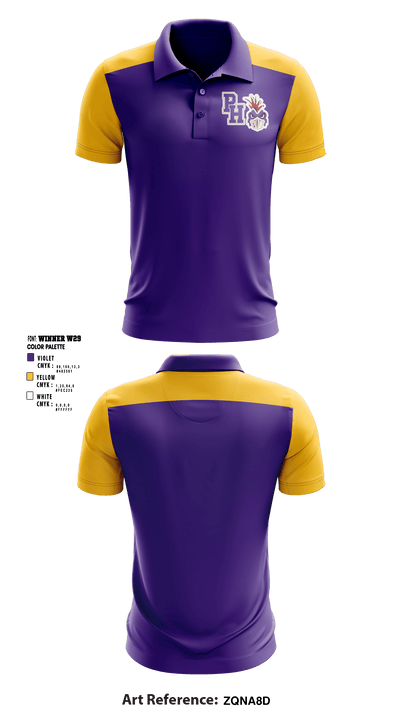 Pleasant Hill High School Cheer 77113952 Short Sleeve Performance Polo - 1