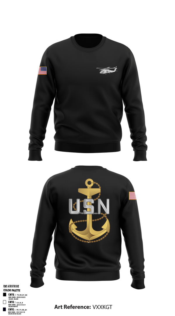 Crew Neck Sweatshirt, Flight Operations, Navy, Teamtime, Team time, sublimation, custom sports apparel, team uniforms, spirit wear, spiritwear, sports uniforms, custom shirts, team store, custom team store, fundraiser sports, apparel fundraiser