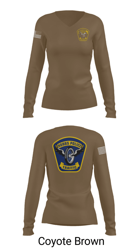 Women's Long Sleeve Vneck Shirt, , Police, Teamtime, Team time, sublimation, custom sports apparel, team uniforms, spirit wear, spiritwear, sports uniforms, custom shirts, team store, custom team store, fundraiser sports, apparel fundraiser