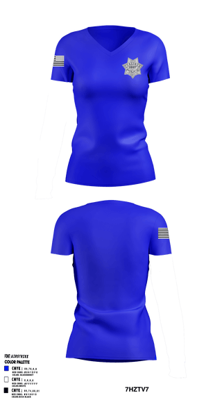 Women's Short Sleeve Vneck Shirt, , Police, Teamtime, Team time, sublimation, custom sports apparel, team uniforms, spirit wear, spiritwear, sports uniforms, custom shirts, team store, custom team store, fundraiser sports, apparel fundraiser