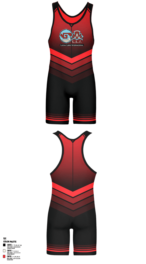 Wrestling Singlet, GALLI LUCHA LIBRE, Wrestling, Teamtime, Team time, sublimation, custom sports apparel, team uniforms, spirit wear, spiritwear, sports uniforms, custom shirts, team store, custom team store, fundraiser sports, apparel fundraiser