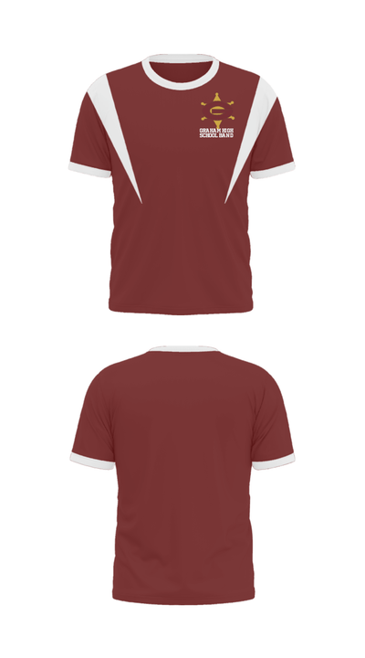 Graham High School Band 7992053 Short Sleeve Performance Shirt - 22