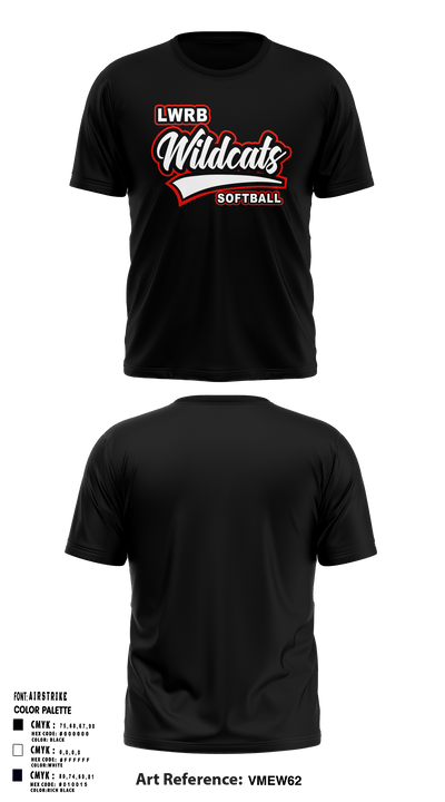 Lowpoint-Washburn Junior High School Softball 9151632 Short Sleeve Performance Shirt - 27