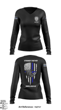 SDRPA 74726956 Women's Long Sleeve V-neck Shirt - 11