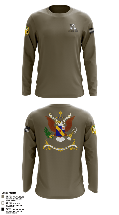 1-155th Dixie Thunder 83572891 Long Sleeve Performance Shirt - 4