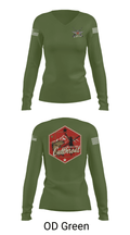 A Co. 2-211th GSAB 21328090 Women's Long Sleeve V-neck Shirt - 40