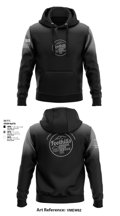 Hoodie, Foothills Garage Door Service LLCFoothills Garage Door Service LLC, , Teamtime, Team time, sublimation, custom sports apparel, team uniforms, spirit wear, spiritwear, sports uniforms, custom shirts, team store, custom team store, fundraiser sports, apparel fundraiser