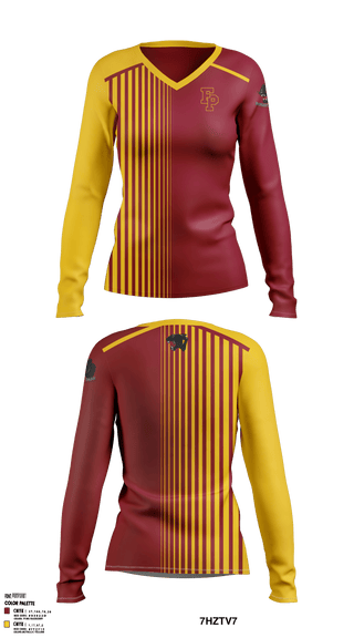 Women's Long Sleeve Vneck Shirt, Forest Park Middle School Volleyball, Women's Volleyball, Teamtime, Team time, sublimation, custom sports apparel, team uniforms, spirit wear, spiritwear, sports uniforms, custom shirts, team store, custom team store, fundraiser sports, apparel fundraiser
