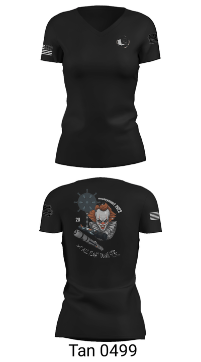 Mobile unit 2 64041633 Women's Short Sleeve V-neck Shirt - 23