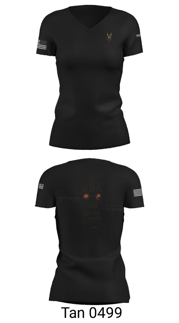 Women's Short Sleeve Vneck Shirt, , Army, Teamtime, Team time, sublimation, custom sports apparel, team uniforms, spirit wear, spiritwear, sports uniforms, custom shirts, team store, custom team store, fundraiser sports, apparel fundraiser
