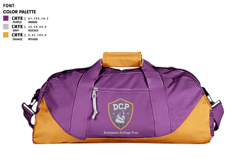 Duffle Bag, Downtown College Prep - Alum Rock Middle School, Spirit Store, Teamtime, Team time, sublimation, custom sports apparel, team uniforms, spirit wear, spiritwear, sports uniforms, custom shirts, team store, custom team store, fundraiser sports, apparel fundraiser