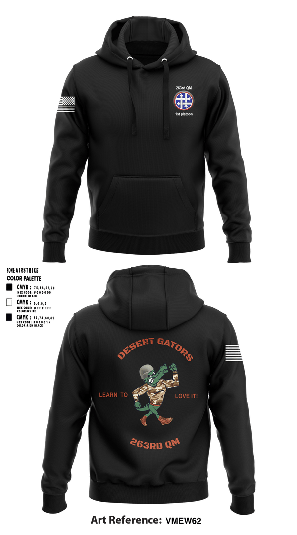 Hoodie, 263rd QM, Army, Teamtime, Team time, sublimation, custom sports apparel, team uniforms, spirit wear, spiritwear, sports uniforms, custom shirts, team store, custom team store, fundraiser sports, apparel fundraiser