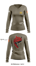 C 1-43 ADA 65403785 Women's Long Sleeve V-neck Shirt - 3