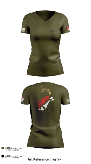 Women's Short Sleeve Vneck Shirt, 2-6 Cav Alpha troop Renegades, Army, Teamtime, Team time, sublimation, custom sports apparel, team uniforms, spirit wear, spiritwear, sports uniforms, custom shirts, team store, custom team store, fundraiser sports, apparel fundraiser