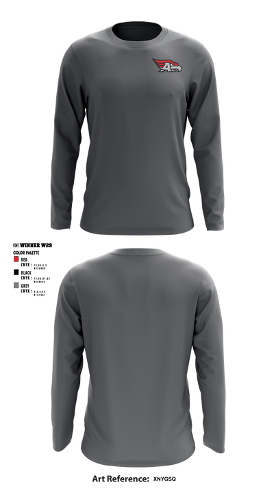 Allentown High School Cross Country 36691106 Long Sleeve Performance Shirt - 3