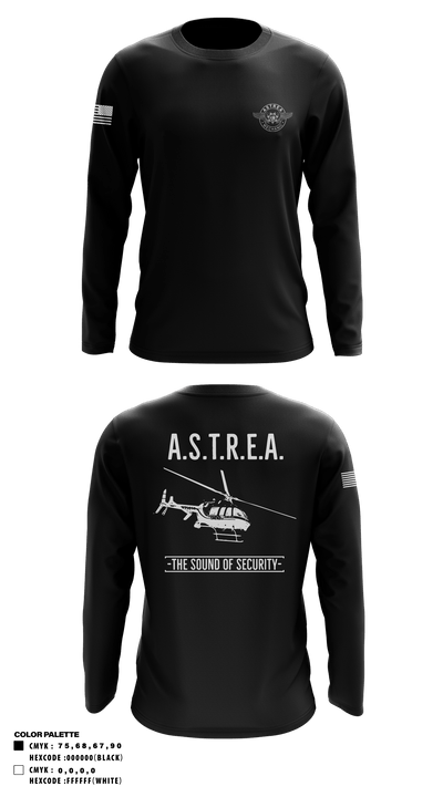 San Diego County Sheriff ASTREA 4789154 Long Sleeve Performance Shirt - 55