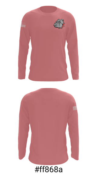 Long Sleeve Performance Shirt, Strathmore Bulldogs, Men's Volleyball, Teamtime, Team time, sublimation, custom sports apparel, team uniforms, spirit wear, spiritwear, sports uniforms, custom shirts, team store, custom team store, fundraiser sports, apparel fundraiser