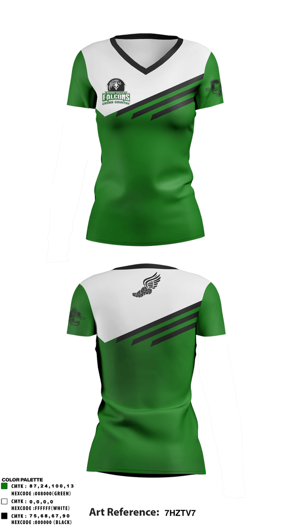 Women's Short Sleeve Vneck Shirt, River Valley High School Cross Country, Cross Country, Teamtime, Team time, sublimation, custom sports apparel, team uniforms, spirit wear, spiritwear, sports uniforms, custom shirts, team store, custom team store, fundraiser sports, apparel fundraiser