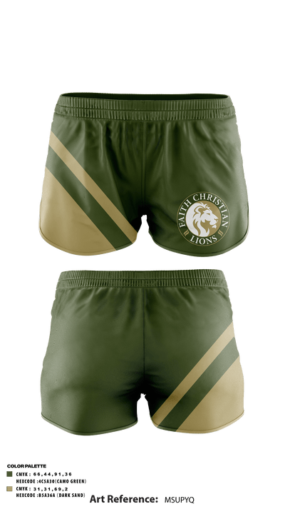 Faith Christian School Track 8170365 Track Shorts - 1