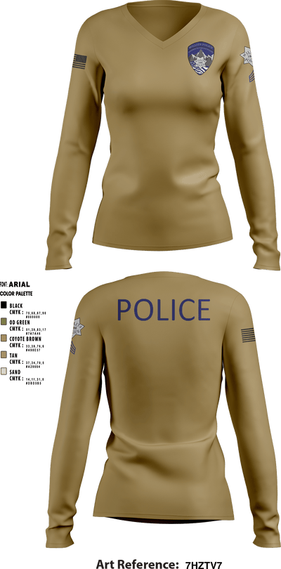 Willits Little Lake JRTF 70658416 Women's Long Sleeve V-neck Shirt - 3