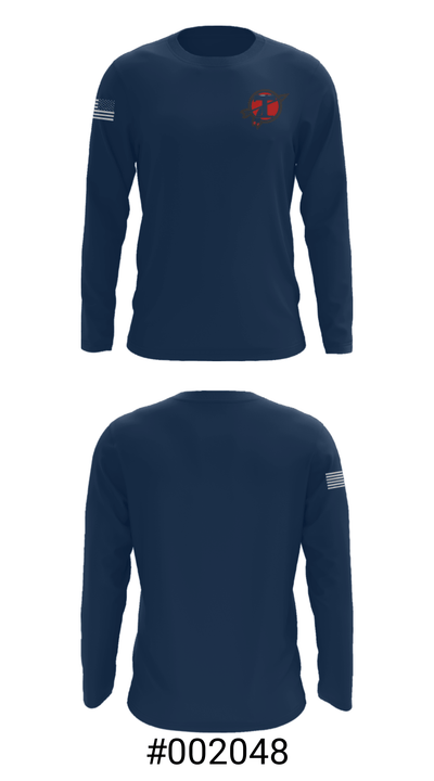 Tecumseh High School Swimming 39196811 Long Sleeve Performance Shirt - 18
