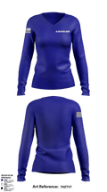 A co 9th avn 19440581 Women's Long Sleeve V-neck Shirt - 1