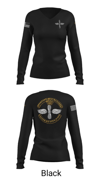 Women's Long Sleeve Vneck Shirt, , Navy, Teamtime, Team time, sublimation, custom sports apparel, team uniforms, spirit wear, spiritwear, sports uniforms, custom shirts, team store, custom team store, fundraiser sports, apparel fundraiser