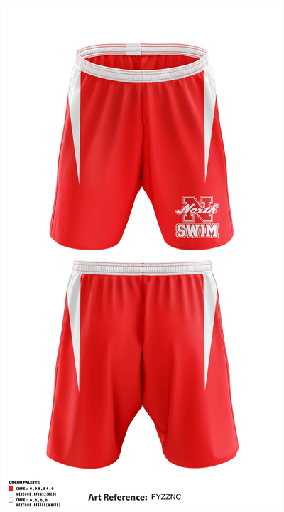 North Attleborough High School Swimming 66715277 Athletic Shorts With Pockets - 47