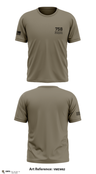 Short Sleeve Performance Shirt, 758 Maintenance Company, Army, Teamtime, Team time, sublimation, custom sports apparel, team uniforms, spirit wear, spiritwear, sports uniforms, custom shirts, team store, custom team store, fundraiser sports, apparel fundraiser