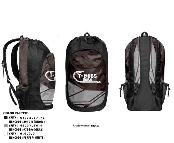 Gear Bag, TDubs Baits, , Teamtime, Team time, sublimation, custom sports apparel, team uniforms, spirit wear, spiritwear, sports uniforms, custom shirts, team store, custom team store, fundraiser sports, apparel fundraiser