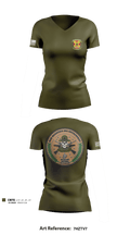 Weapons Training Battalion 3430348 Women's Short Sleeve V-neck Shirt - 7
