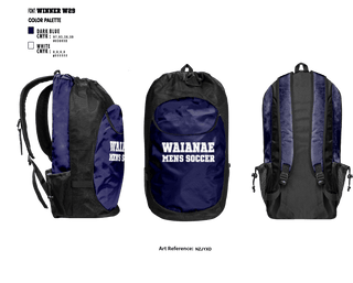 Gear Bag, Waianae High School Soccer, Men's Soccer, Teamtime, Team time, sublimation, custom sports apparel, team uniforms, spirit wear, spiritwear, sports uniforms, custom shirts, team store, custom team store, fundraiser sports, apparel fundraiser