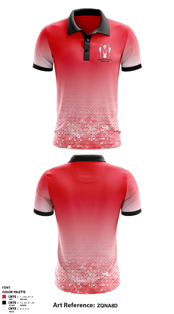 Short Sleeve Performance Polo, Marquette Catholic High School Dance, Spirit Store, Teamtime, Team time, sublimation, custom sports apparel, team uniforms, spirit wear, spiritwear, sports uniforms, custom shirts, team store, custom team store, fundraiser sports, apparel fundraiser