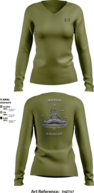 Women's Long Sleeve Vneck Shirt, v 1/1, Marines, Teamtime, Team time, sublimation, custom sports apparel, team uniforms, spirit wear, spiritwear, sports uniforms, custom shirts, team store, custom team store, fundraiser sports, apparel fundraiser