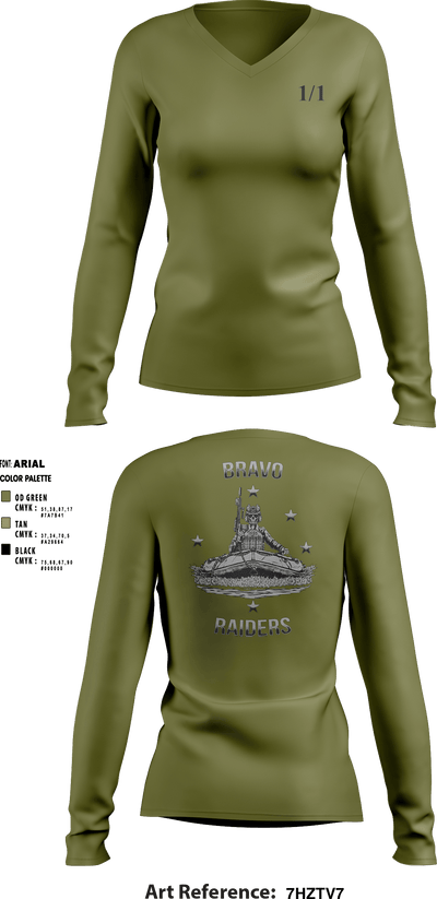 CHROMITE 96964112 Women's Long Sleeve V-neck Shirt - 5