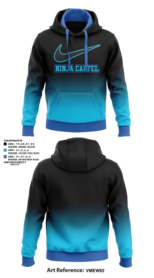Hoodie, Ninja Cartel, Tennis, Teamtime, Team time, sublimation, custom sports apparel, team uniforms, spirit wear, spiritwear, sports uniforms, custom shirts, team store, custom team store, fundraiser sports, apparel fundraiser