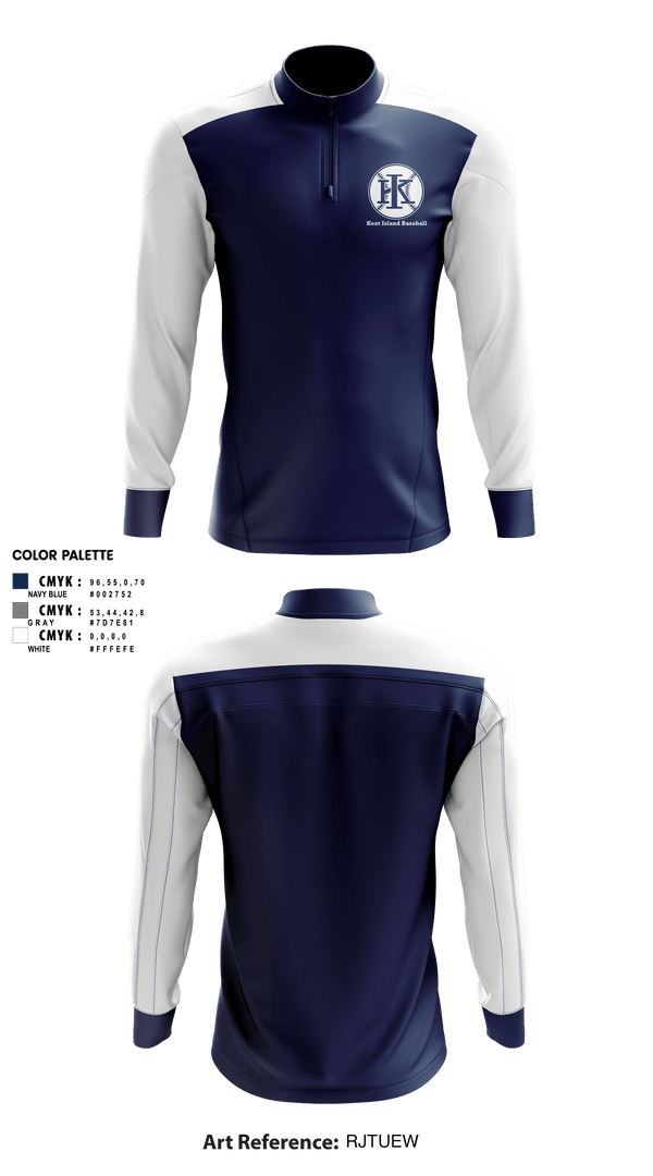 Quarter Zip Jacket, Kent Island Baseball, Baseball, Teamtime, Team time, sublimation, custom sports apparel, team uniforms, spirit wear, spiritwear, sports uniforms, custom shirts, team store, custom team store, fundraiser sports, apparel fundraiser