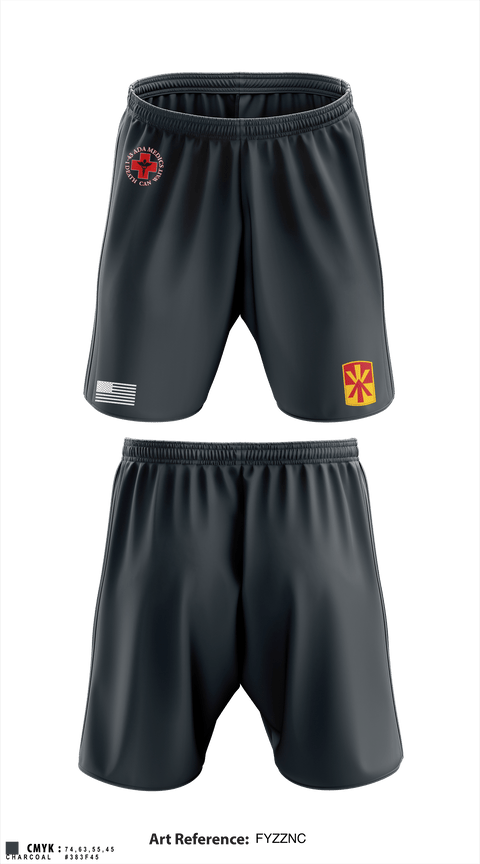 Athletic Shorts With Pockets, Medics, 1-43 ADA, Army, Teamtime, Team time, sublimation, custom sports apparel, team uniforms, spirit wear, spiritwear, sports uniforms, custom shirts, team store, custom team store, fundraiser sports, apparel fundraiser