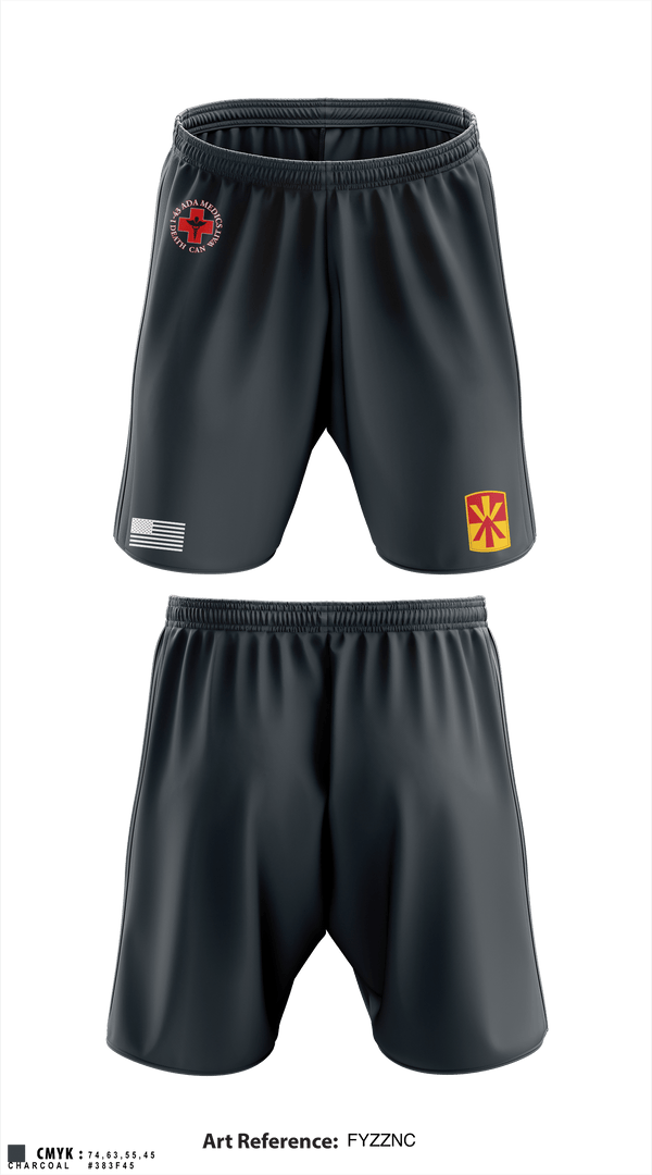 Athletic Shorts With Pockets, Medics, 1-43 ADA, Army, Teamtime, Team time, sublimation, custom sports apparel, team uniforms, spirit wear, spiritwear, sports uniforms, custom shirts, team store, custom team store, fundraiser sports, apparel fundraiser