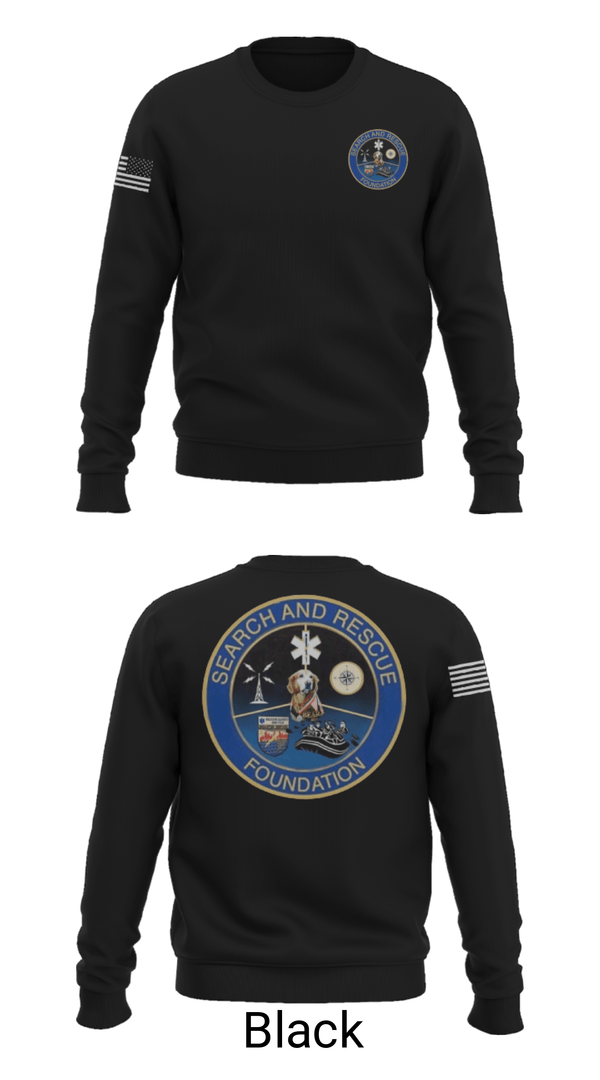 Crew Neck Sweatshirt, Search & Rescue Foundation, , Teamtime, Team time, sublimation, custom sports apparel, team uniforms, spirit wear, spiritwear, sports uniforms, custom shirts, team store, custom team store, fundraiser sports, apparel fundraiser